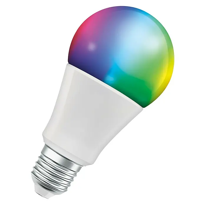 Osram Smart+ Smart-LED-Lampe matter - E27, Dimmbar, RGBW, 1.521 lm, 14 W - Intelligente LED-Lampe, die Farben wechseln kann und über eine App gesteuert wird, für eine individuelle Beleuchtung.