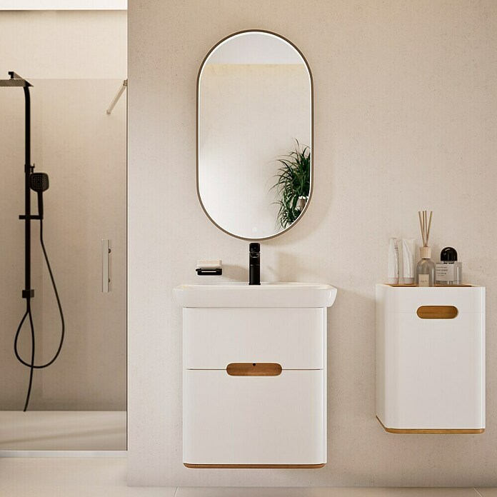 VitrA Sento Badmöbel-Set Sento (63 cm, Weiß, 2 Schubladen) | BAUHAUS