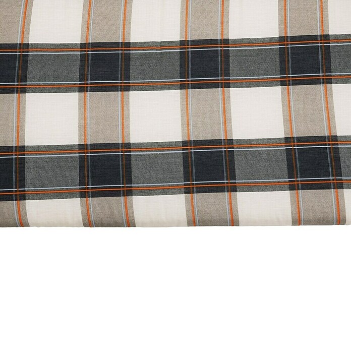 Doppler Bankauflage Sitzkissen (Grau Kariert, L x B x H: 150 x 45 x 6 cm, Baumwoll-Polyester-Mischgewebe) | BAUHAUS