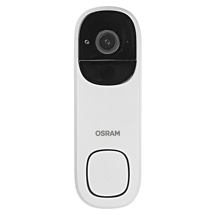 Osram Smart+ Türklingel mit Kamera - Weiß - Intelligente Osram-Türklingel mit Kamera, für mehr Sicherheit und Komfort in Ihrem Zuhause. Erhalten Sie Benachrichtigungen auf Ihrem Smartphone.