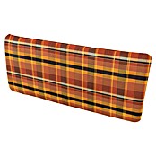 Doppler Bankauflage Rückenkissen (Orange Kariert, L x B x H: 110 x 6 x 30 cm, Baumwoll-Polyester-Mischgewebe) | BAUHAUS