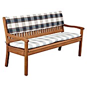 Doppler Bankauflage Rückenkissen (Grau Kariert, L x B x H: 150 x 6 x 30 cm, Baumwoll-Polyester-Mischgewebe) | BAUHAUS