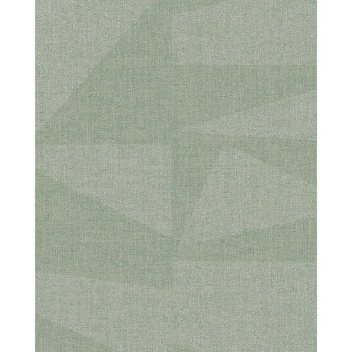 SCHÖNER WOHNEN-Kollektion Vliestapete - Grün/Grau, Grafisch, 10,05 x 0,53 m - Grauer Stoff mit subtilem geometrischen Muster, ideal für Möbelbezüge oder Vorhänge, die eine elegante Note verleihen.