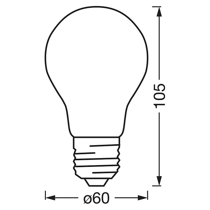 Osram Smart+ Pametna LED sijalka hruška matter  (E27, Možnost zatemnitve, Toplo bela, 806 lm, 6 W) | LED luči | Svetlila | Elektro in svetila | Izdelki | BAUHAUS