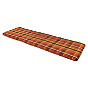 Doppler Bankauflage Rückenkissen (Orange Kariert, L x B x H: 110 x 6 x 30 cm, Baumwoll-Polyester-Mischgewebe) | BAUHAUS