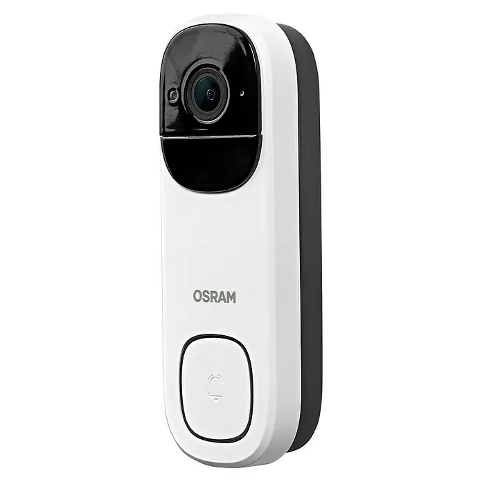 Osram Smart+ Türklingel mit Kamera - Weiß - Die smarte OSRAM-Türklingel mit integrierter Kamera bietet Sicherheit und Komfort für Ihr Zuhause. Verpassen Sie keine Besucher mehr.