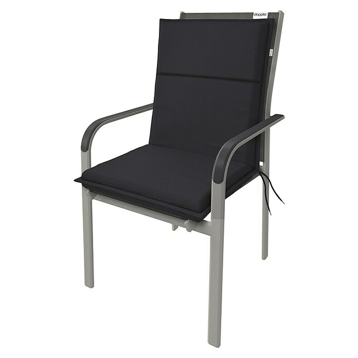Doppler Sitzauflage Life (Niederlehner, L x B x H: 100 x 48 x 4 cm, Polyester, Schwarz) | BAUHAUS