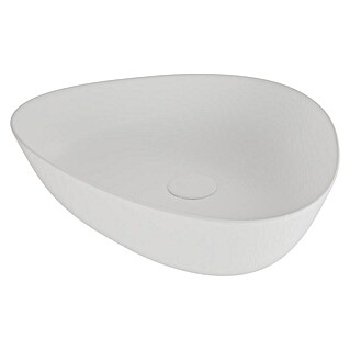 VitrA Plural Aufsatzwaschbecken (47 x 40 cm, Mit schmutzabweisender Glasur, Hahnloch: Ohne, Ohne Überlauf, Edelweiß)