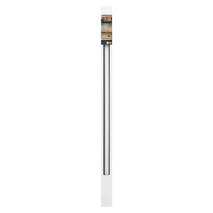 Osram LED-Lichtleiste Batten - L x B x H: 121 x 4,3 x 4,9 cm, Lichtfarbe: Warmweiß, 24 W, 220 V - 240 V - Produktbild eines schlanken, weißen LED-Lichtstreifens mit schwarzem Rahmen, ideal für moderne Innenräume und energiesparende Beleuchtung.