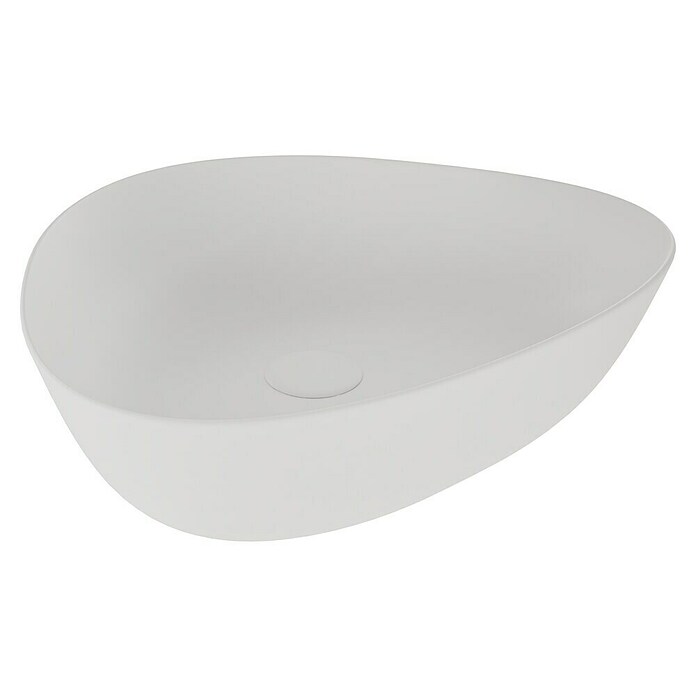 VitrA Plural Aufsatzwaschbecken (47 x 40 cm, Mit schmutzabweisender Glasur, Hahnloch: Ohne, Ohne Überlauf, Edelweiß) | BAUHAUS