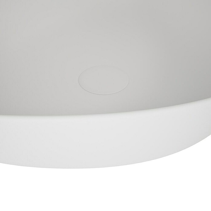 VitrA Plural Aufsatzwaschbecken (47 x 40 cm, Mit schmutzabweisender Glasur, Hahnloch: Ohne, Ohne Überlauf, Edelweiß) | BAUHAUS