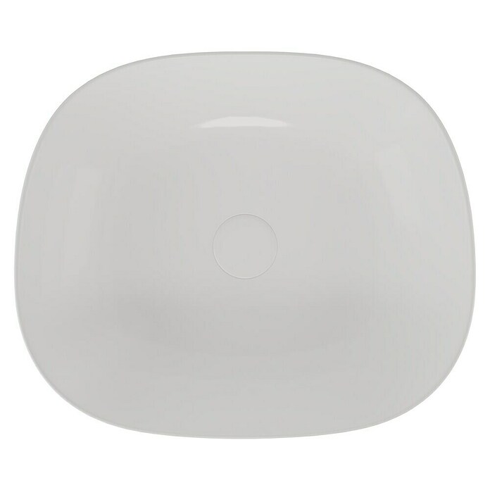 VitrA Plural Aufsatzwaschbecken (45 x 38 cm, Mit schmutzabweisender Glasur, Hahnloch: Ohne, Ohne Überlauf, Weiß) | BAUHAUS