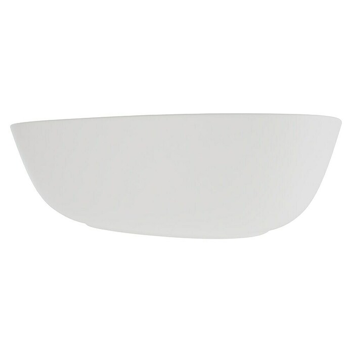 VitrA Plural Aufsatzwaschbecken (47 x 40 cm, Mit schmutzabweisender Glasur, Hahnloch: Ohne, Ohne Überlauf, Edelweiß) | BAUHAUS
