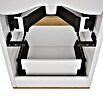VitrA Sento Badmöbel-Set Sento (63 cm, Weiß, 2 Schubladen) | BAUHAUS