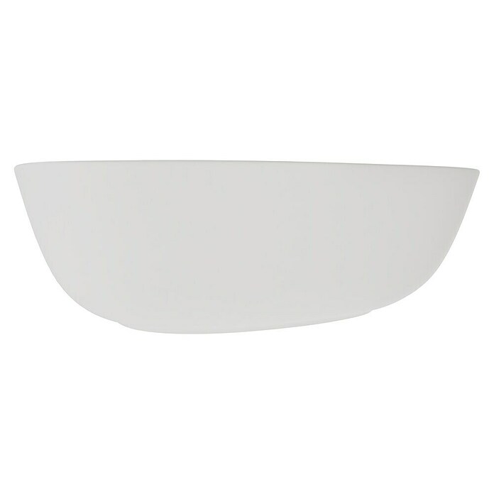 VitrA Plural Aufsatzwaschbecken (47 x 40 cm, Mit schmutzabweisender Glasur, Hahnloch: Ohne, Ohne Überlauf, Edelweiß) | BAUHAUS