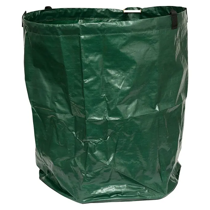 Windhager Gartenabfallsack - 80 l - Ein stabiler, wiederverwendbarer Gartenabfallsack aus robustem, dunkelgrünem Material für Gartenarbeiten und Aufräumarbeiten.