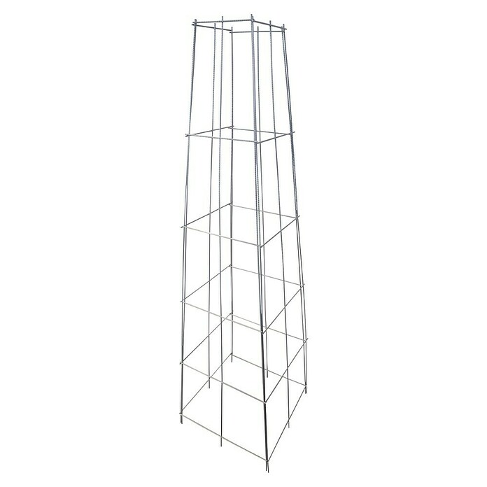 Windhager Rankhilfe Pyramide (B x H: 40 x 144 cm, Metall, Silber) | BAUHAUS