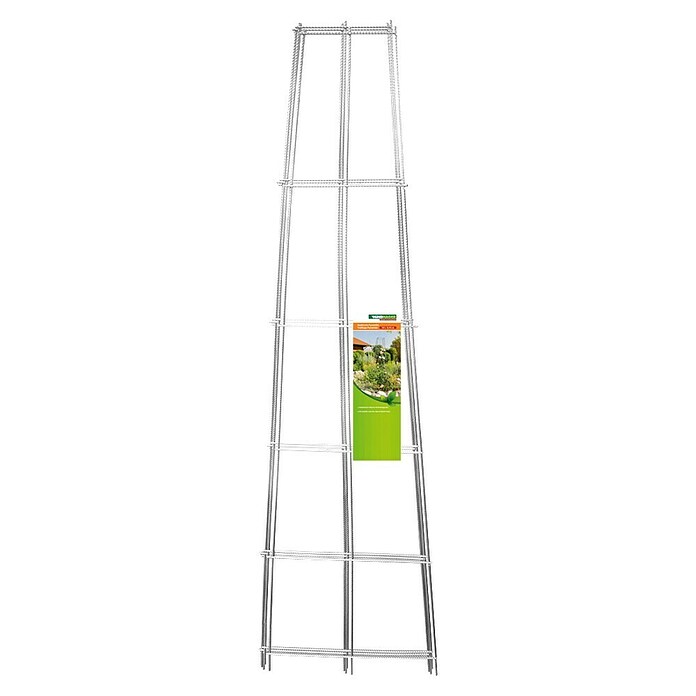 Windhager Rankhilfe Pyramide (B x H: 40 x 144 cm, Metall, Silber) | BAUHAUS