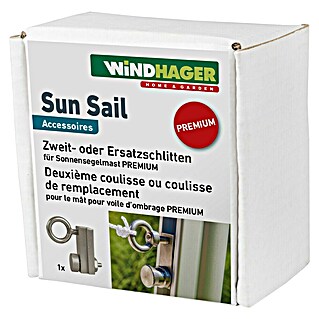 Windhager Sonnensegelmast - Ersatzschlitten (L x B x H: 62 x 30 x 45 cm, Metall)