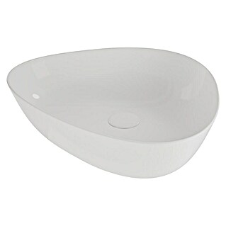 VitrA Plural Aufsatzwaschbecken (47 x 40 cm, Mit schmutzabweisender Glasur, Hahnloch: Ohne, Ohne Überlauf, Weiß)