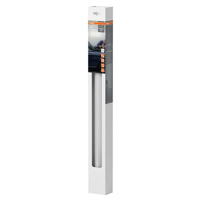 Osram LED-Lichtleiste Batten - L x B x H: 60 x 3,4 x 5,5 cm, Lichtfarbe: Kaltweiß, 8 W, 220 V - 240 V - Abbildung einer OSRAM LED-Batterieleuchte 0.5M TR, ideal für Kfz-Reparaturen. Bietet funktionales Licht und eine lange Lebensdauer.
