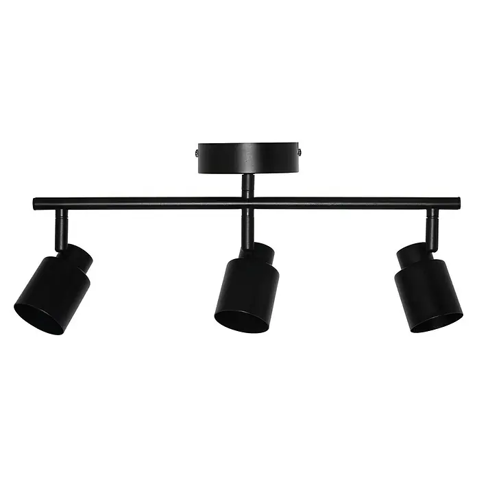 Osram Wand- & Deckenleuchte LED Spot Primal - L x B x H: 46,5 x 10 x 15,2 cm, Schwarz - Schwarze Dreifach-Deckenleuchte mit verstellbaren Strahlern für eine flexible und zielgerichtete Beleuchtung im Raum.