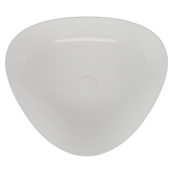 VitrA Plural Aufsatzwaschbecken (47 x 40 cm, Mit schmutzabweisender Glasur, Hahnloch: Ohne, Ohne Überlauf, Weiß) | BAUHAUS
