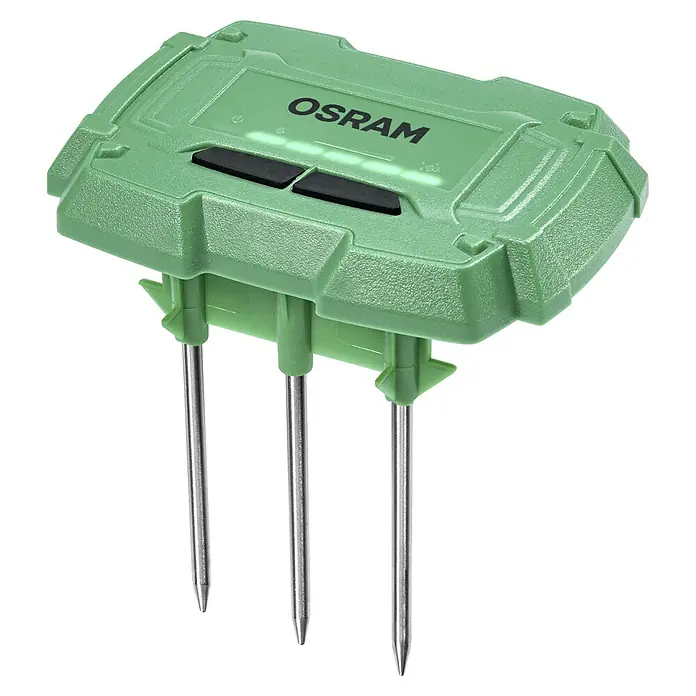 Osram Smart+ Bodenfeuchtesensor - Grün - OSRAM SMART+ Garten Erdfeuchtesensor zur Messung der Bodenfeuchtigkeit für eine optimale Pflanzenpflege.