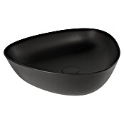 VitrA Plural Aufsatzwaschbecken (47 x 40 cm, Mit schmutzabweisender Glasur, Hahnloch: Ohne, Ohne Überlauf, Schwarz) | BAUHAUS