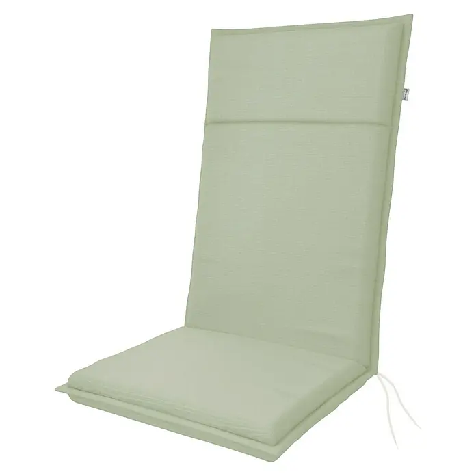 Doppler Sitzauflage Life - Hochlehner, L x B x H: 119 x 48 x 4 cm, Polyester, Mint - Hier ist ein bequemes, hellgrünes Stuhlkissen für zusätzlichen Komfort beim Sitzen. Ideal für Gartenmöbel und Innenbereiche.