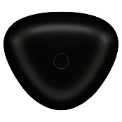 VitrA Plural Aufsatzwaschbecken (47 x 40 cm, Mit schmutzabweisender Glasur, Hahnloch: Ohne, Ohne Überlauf, Schwarz) | BAUHAUS