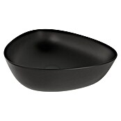 VitrA Plural Aufsatzwaschbecken (47 x 40 cm, Mit schmutzabweisender Glasur, Hahnloch: Ohne, Ohne Überlauf, Schwarz) | BAUHAUS