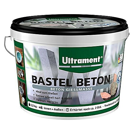 Ultrament Beton-Gießmasse Bastel Beton (3,5 kg)