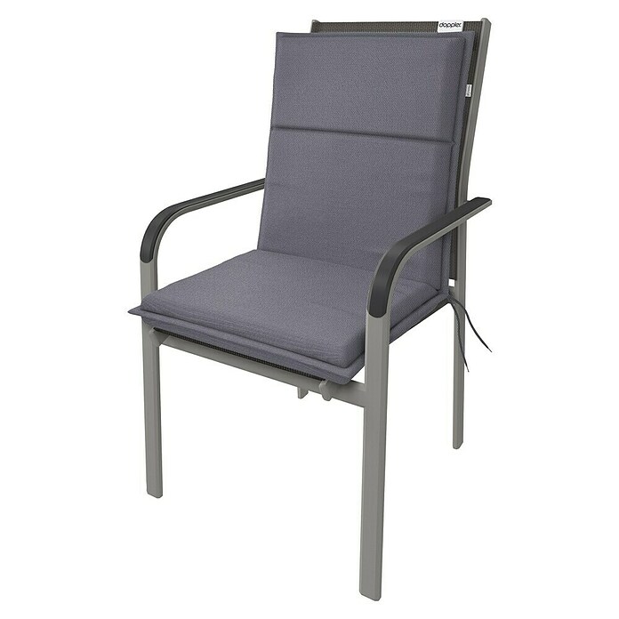 Doppler Sitzauflage Life (Niederlehner, L x B x H: 100 x 48 x 4 cm, Polyester, Grau) | BAUHAUS