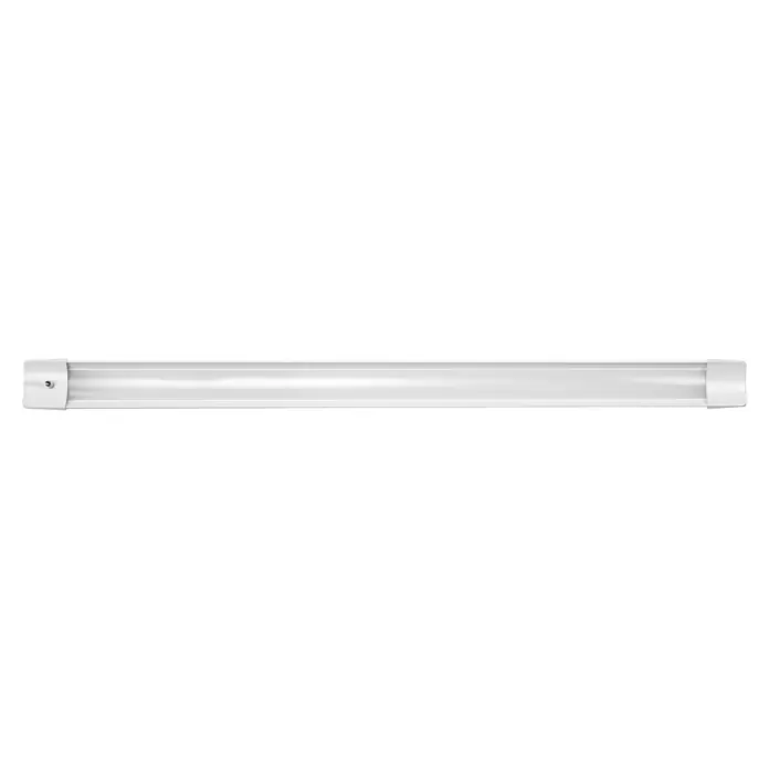 Osram LED-Lichtleiste Office Line - L x B x H: 110 x 7,8 x 5,5 cm, Lichtfarbe: Kaltweiß, 41 W, 220 V - 240 V - Nahaufnahme einer eleganten, weißen LED-Lichtleiste, die modernes Design und Funktionalität vereint. Perfekt für stilvolle Beleuchtung.