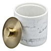 Camargue Wattepadspender Marmel (Polyresin, Weiß/Gold) | BAUHAUS