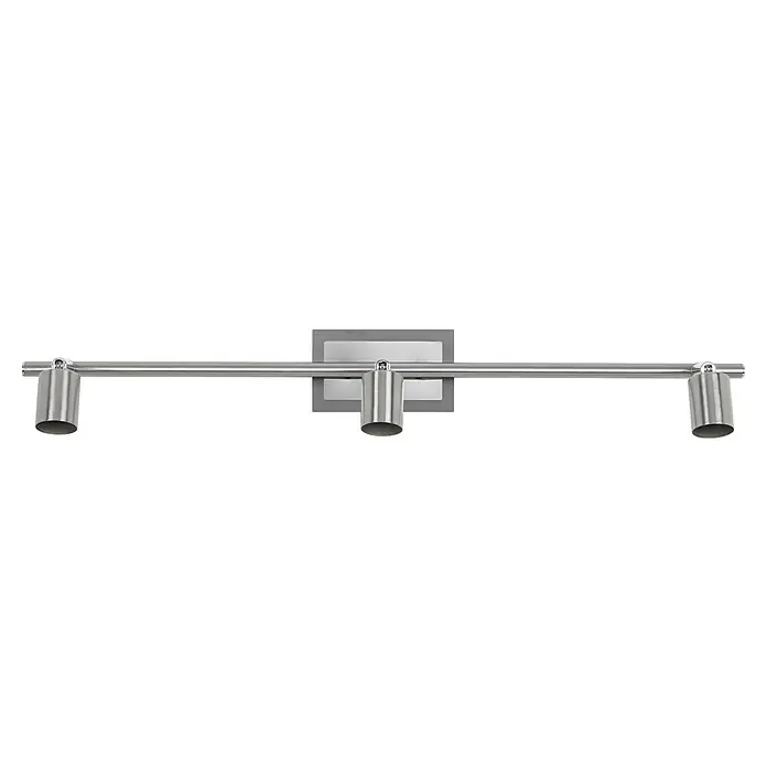 Osram Wand- & Deckenleuchte Spot Cylinder Duo - L x B x H: 60,4 x 7 x 13,3 cm, Silber, GU10 - Aufnahme einer modernen, dreiflammigen Strahlerschiene in gebürstetem Nickel.