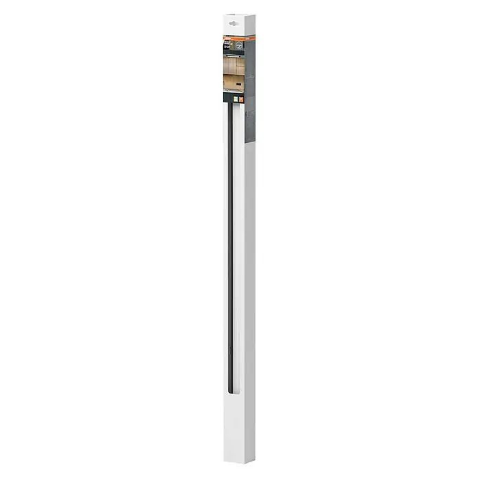 Osram LED-Lichtleiste Batten - L x B x H: 121 x 4,3 x 4,9 cm, Lichtfarbe: Warmweiß, 24 W, 220 V - 240 V - Produktverpackung einer OSRAM Linearleuchte mit Küchenanwendung, weiße Verpackung mit Produktbild und Details.