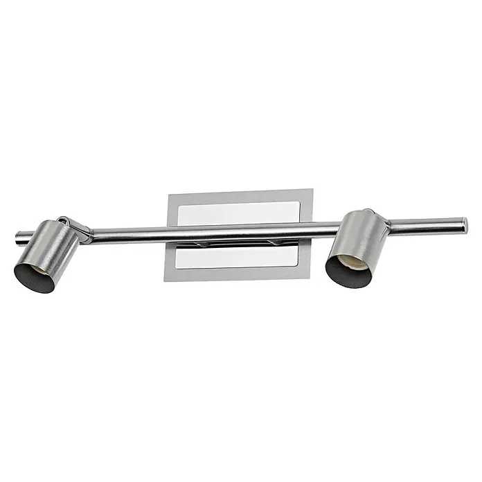Osram Wand- & Deckenleuchte Spot Cylinder Duo - L x B x H: 36,4 x 7 x 13,3 cm, Silber, GU10 - Silberne Deckenleuchte mit zwei Strahlern, ideal für moderne Innenräume. Die Lampe bietet eine flexible Beleuchtung.