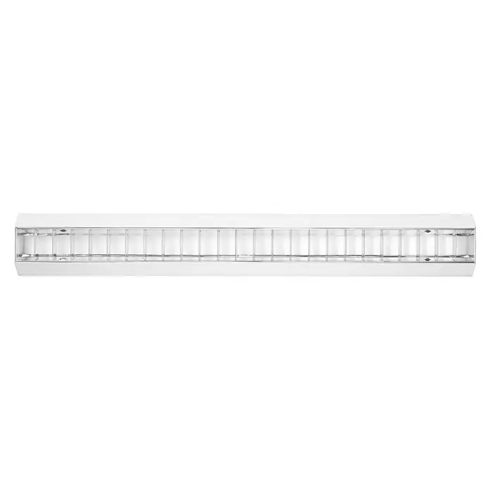 Osram LED-Lichtleiste Office Line - L x B x H: 120 x 5,6 x 5,6 cm, Lichtfarbe: Kaltweiß, 40 W, 220 V - 240 V - Deckenleuchte in Weiß. Die Leuchte hat ein Gitter, das für eine gleichmäßige Lichtverteilung sorgt und ein modernes Aussehen verleiht.