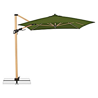 Doppler Ampelschirm Alu Wood AX Ultra (Kiwi, Bespannungsmaß (L x B): 300 x 220 cm)