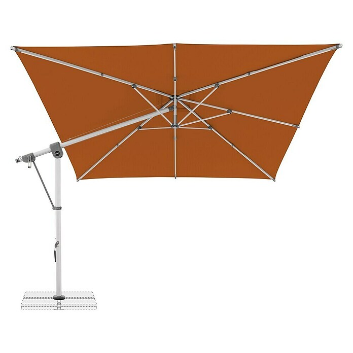 Doppler Expert Ampelschirm Expert (Terracotta, Bespannungsmaß (L x B): 300 x 300 cm) | BAUHAUS