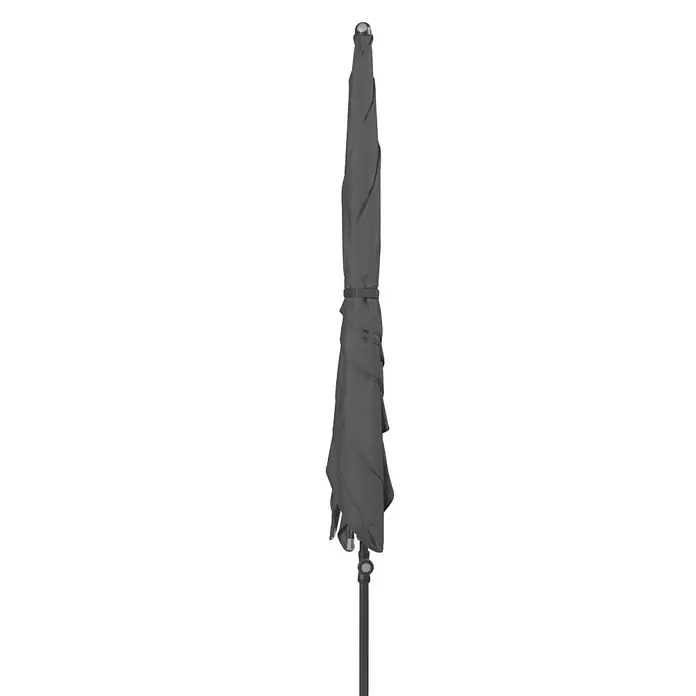 Doppler Balkonschirm Sunline Neo Gastro - Anthrazit, Bespannungsmaß (L x B): 230 x 190 cm - Diese Aufnahme zeigt eine moderne graue Garderobe, die Funktionalität und schlichtes Design vereint. Ideal für die stilvolle Aufbewahrung von Kleidung.