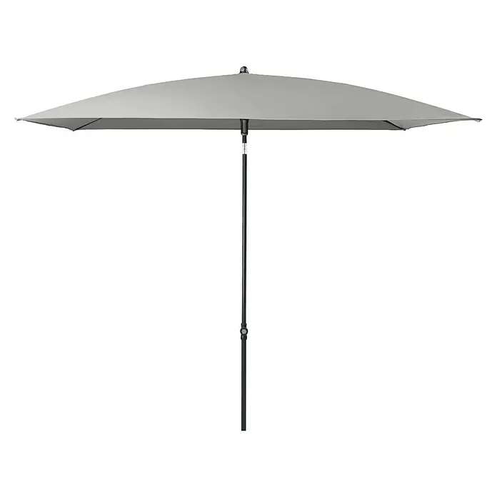 Doppler Balkonschirm Sunline Neo Gastro - Hellgrau, Bespannungsmaß (L x B): 230 x 190 cm - Grauer Sonnenschirm mit rechteckigem Schirmdach und Metallständer für den Außenbereich zur Beschattung und zum Schutz vor UV-Strahlung.