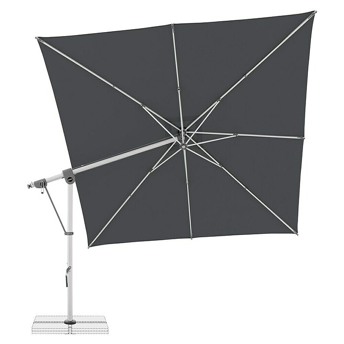 Doppler Expert Ampelschirm Expert (Rot, Bespannungsmaß (L x B): 300 x 300 cm) | BAUHAUS