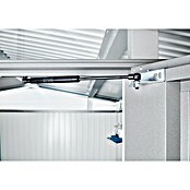 Biohort Gerätehaus Panorama (Silber Metallic, 1,58 x 2,73 m, Doppeltür)