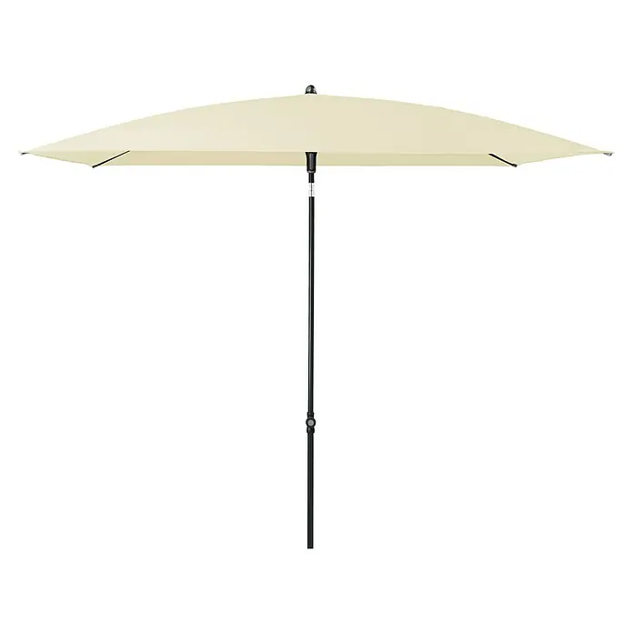 Doppler Balkonschirm Sunline Neo Gastro - Natur, Bespannungsmaß (L x B): 230 x 190 cm - Cremefarbener Sonnenschirm mit robustem Ständer für den Garten oder die Terrasse. Ideal für sonnige Tage im Freien.