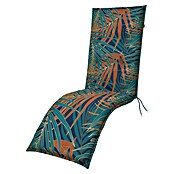 Doppler Sitzauflage Living (Rollliege, L x B x H: 170 x 48 x 6 cm, Kunststoff, Baumwolle, Türkis/Orange) | BAUHAUS