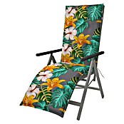 Doppler Sitzauflage Living Floral (Rollliege, L x B x H: 170 x 48 x 6 cm, Kunststoff, Baumwolle, Gelb/Grün/Grau) | BAUHAUS