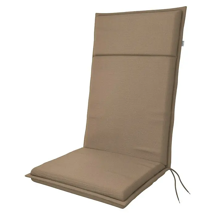 Doppler Sitzauflage Life - Hochlehner, L x B x H: 119 x 48 x 4 cm, Polyester, Mokka - Braune Gartenstuhlauflage mit hoher Rückenlehne für mehr Komfort und Entspannung im Freien. Genießen Sie Ihre Zeit im Garten mit Stil!
